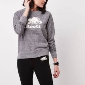 Roots Original Crew Sweatshirt in Salt and Pepper